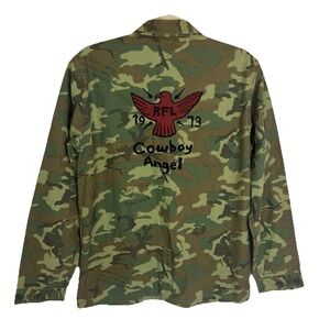 SSDD FUCT Camo Jacket 90s Streetwear Indie Grunge Skater Military Utility Punk L